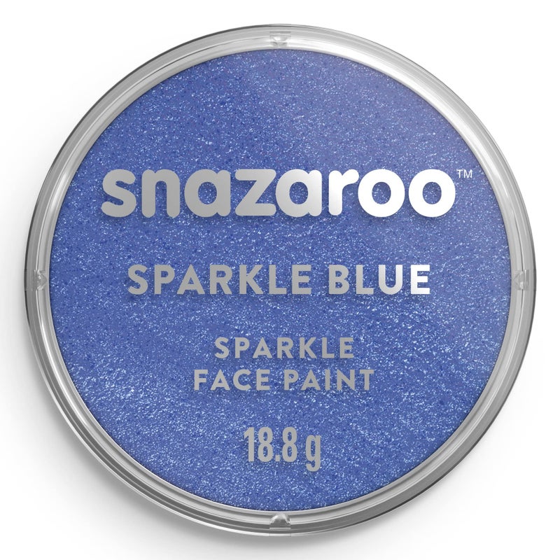 Snazaroo Sparkle Face and Body Paint, 18.8g (0.66-oz) Pot, Sparkle Blue - Image 1